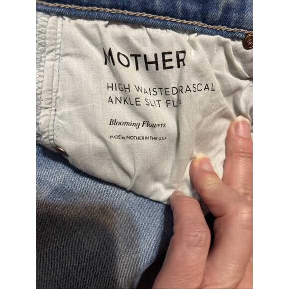 MOTHER Classic Blue Straight Leg Jeans - Picture 9 of 12